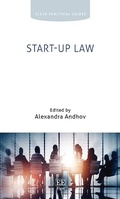 Cover: Start-up Law - Edward Elgar Publishing