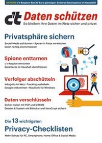 Abbildung von: c't Daten schützen - So bleiben Ihre Daten im Netz sicher und privat - Heise Medien
