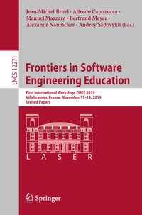 Abbildung von: Frontiers in Software Engineering Education - Springer