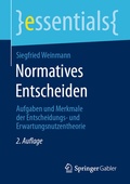 Cover: Normatives Entscheiden - Springer Gabler