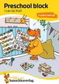 Cover: Kindergarten Activity Book from age 4 years - Starting school Activity Book - for kids, boy and girl - Hauschka Verlag