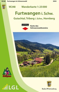 Abbildung von: W248 Wanderkarte 1:25 000 Furtwangen i. Schw. - Landesamt für Geoinformation und Landentwicklung Baden-Württemberg (LGL)