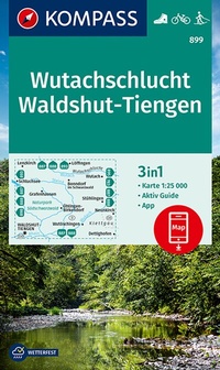 Abbildung von: KOMPASS Wanderkarte 899 Wutachschlucht, Waldshut, Tiengen 1:25.000 - KOMPASS-Karten