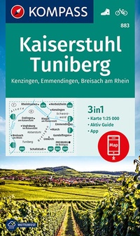 Abbildung von: KOMPASS Wanderkarte 883 Kaiserstuhl, Tuniberg, Kenzingen, Emmendingen, Breisach am Rhein 1:25.000 - KOMPASS-Karten