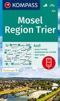 Cover: KOMPASS Wanderkarte 834 Mosel, Region Trier 1:50.000 - KOMPASS-Karten