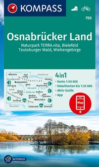 Abbildung von: KOMPASS Wanderkarte 750 Osnabrücker Land 1:50.000 - KOMPASS-Karten
