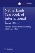 Cover: Netherlands Yearbook of International Law 2019 - T.M.C. Asser Press