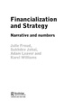 Cover: Financialization and Strategy - Routledge