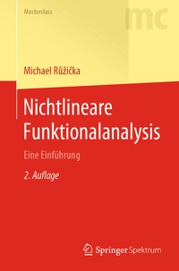 Abbildung von: Nichtlineare Funktionalanalysis - Springer Spektrum
