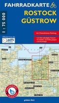 Cover: Fahrradkarte Rostock, G&uuml;strow - gr&uuml;nes herz