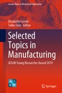 Cover: Selected Topics in Manufacturing - Springer