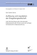 Cover: Aufl&ouml;sung und Liquidation der Ehegattengesellschaft - St&auml;mpfli Verlag AG