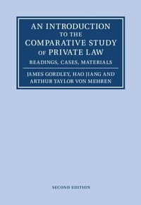 Enlarge image Cover: An Introduction to the Comparative Study of Private Law - Cambridge University Press