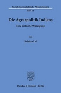 Abbildung von: Die Agrarpolitik Indiens. - fibre