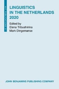 Cover: Linguistics in the Netherlands 2020 - John Benjamins Publishing Co