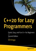 Cover: C++20 for Lazy Programmers - APress