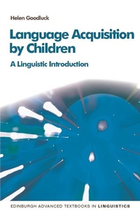 Enlarge image Cover: Language Acquisition by Children - Edinburgh University Press