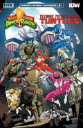 Cover: Mighty Morphin Power Rangers/Teenage Mutant Ninja Turtles #5 - Boom Entertainment