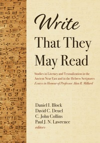 Enlarge image Cover: Write That They May Read - Wipf & Stock Publishers