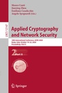 Cover: Applied Cryptography and Network Security - Springer