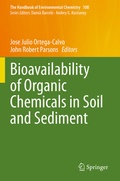 Cover: Bioavailability of Organic Chemicals in Soil and Sediment - Springer