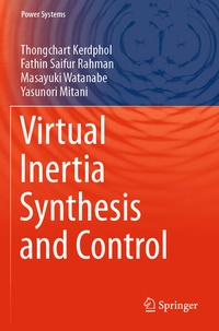 Enlarge image Cover: Virtual Inertia Synthesis and Control - Springer