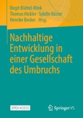 Cover: Nachhaltige Entwicklung in einer Gesellschaft des Umbruchs - Springer VS