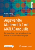 Cover: Angewandte Mathematik 2 mit MATLAB und Julia - Springer Vieweg