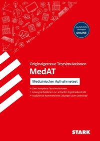 Abbildung von: STARK Testsimulationen MedAT - Testaufgaben mit Lösungen - Stark Verlag