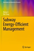 Cover: Subway Energy-Efficient Management - Springer