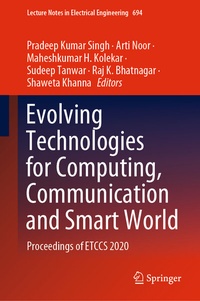 Enlarge image Cover: Evolving Technologies for Computing, Communication and Smart World - Springer