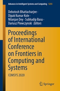 Abbildung von: Proceedings of International Conference on Frontiers in Computing and Systems - Springer