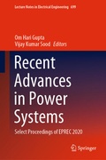 Cover: Recent Advances in Power Systems - Springer