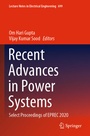Cover: Recent Advances in Power Systems - Springer