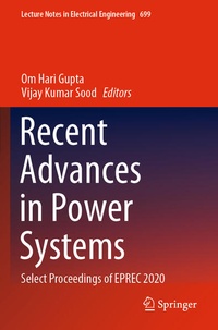 Enlarge image Cover: Recent Advances in Power Systems - Springer