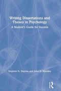 Cover: Writing Dissertations and Theses in Psychology - Routledge