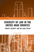 Cover: Diversity of Law in the United Arab Emirates - Routledge