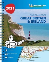 Abbildung von: Great Britain & Ireland 2021 - Mains Roads Atlas (A4-Spiral) - Michelin Editions des Voyages