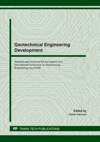 Enlarge image Cover: Geotechnical Engineering Development - Trans Tech Publications Ltd