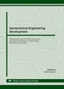 Cover: Geotechnical Engineering Development - Trans Tech Publications Ltd