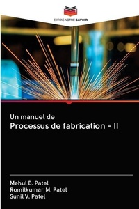 Enlarge image Cover: Un manuel de Processus de fabrication - II - Editions Notre Savoir