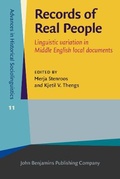 Cover: Records of Real People - John Benjamins Publishing Co