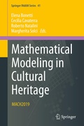 Cover: Mathematical Modeling in Cultural Heritage - Springer