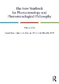 Abbildung von: The New Yearbook for Phenomenology and Phenomenological Philosophy - Routledge
