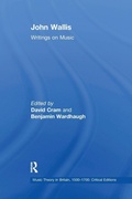 Cover: John Wallis: Writings on Music - Routledge
