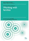 Cover: Working with Families - Child and Family Training