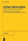 Cover: Song Regained - De Gruyter