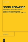 Cover: Song Regained - De Gruyter