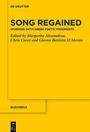 Cover: Song Regained - De Gruyter