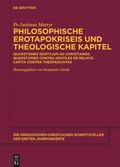 Cover: Philosophische Erotapokriseis und theologische Kapitel - De Gruyter